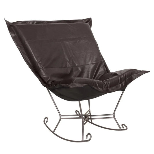Scroll Puff Rocker Avanti Black Titanium Frame