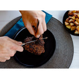 Superior Set of 8 Steak Knives - Gray