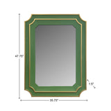 Ethan Scalloped Mirror Green