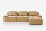 CORDELIA 117" 3-Seater Sofa with 1 Ottoman