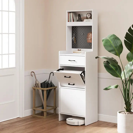 Wholesale 5-in-1 Shoe Cabinet with Flip Drawer, Entryway Shoe Storage