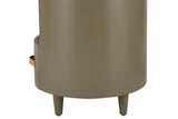 GALEN Modern Round Nightstand with Storage Drawer