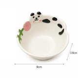 Cute Cat Dog Ceramic Dipping Bowl Mini Dish