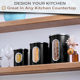 Moss & Stone 3-Piece Airtight Kitchen Canister Set
