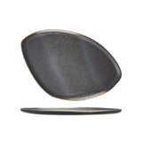 Iceland Volcanic Gray Triangle Platter 13x9"