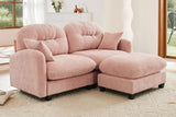NUVIA 74" Loveseat with 1 Ottoman