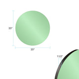 Balducci Round Emerald Green Mirror Small