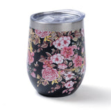 Blue Stallion Floral Bouquet Wine Tumbler 10oz