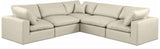 Comfy - 5 Piece Faux Leather Modular Corner Sectional