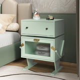 Modern Nightstand with Led Light Strips