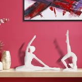 Yin Peacock Yoga Pose in Polyresin