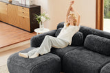 MELLOW 114" 3-Seater Sofa with 2 Ottomans