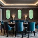Balducci Oval Emerald Green Mirror Short
