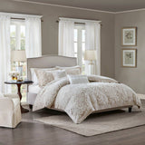 Wholesale Tufted Medallions Comforter/Duvet Cover Set, Taupe