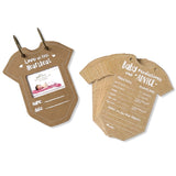 Kraft Onesie Baby Shower Prediction Cards Set of 50