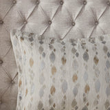 Matallic Circ Comforter/Duvet Cover Set W Removable Insert