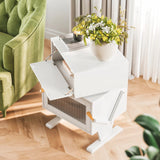 Modern Nightstand with Led Light Strips