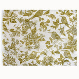 French Home Set of 4 Honeysuckle Placemats - Chartreuse