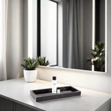 Black Mirrored Marble Tray