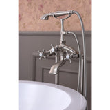 Suni 3-Handle Claw Foot Tub Faucet with Hand Shower