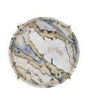Freya Floral Jade Marble Accent Table