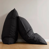 4-Piece 144TC 100% Cotton Solid Sheet Set, Black
