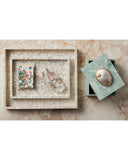 Gerri Dot Mother of Pearl Tray Set of 2
