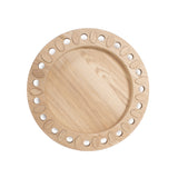 Robin Baron Winfield Round Wooden Serving Tray