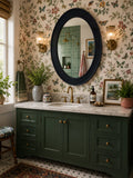 Raffea Oval Navy Accent Mirror
