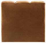 Arc - Velvet Straight Chair - Saddle