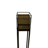 Augustus Smoke Glass Pedestal - Small