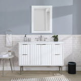 Modernist - Bathroom Vanity With Chrome Legs