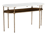 Bild Console Table White & Brass