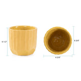 Golden Bee Ceramic Cache Pot- Short