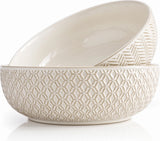 Kook Ceramic Salad Bowls, 100 oz, Set of 2