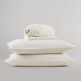 Wholesale 4-Piece 144TC 100% Cotton Solid Sheet Set, Ivory