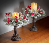Adjustable Candle Ring / Mini Wreath, 2 Pack - 5 Styles to Choose From