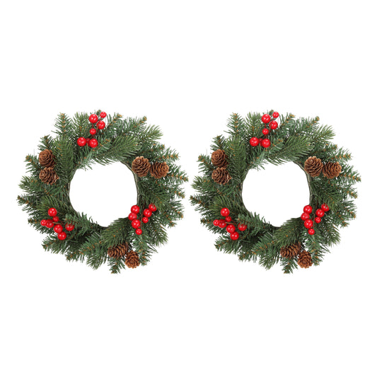 Adjustable Candle Ring / Mini Wreath, 2 Pack - 5 Styles to Choose From