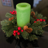 Adjustable Candle Ring / Mini Wreath, 2 Pack - 5 Styles to Choose From