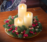 Adjustable Candle Ring / Mini Wreath, 2 Pack - 5 Styles to Choose From