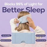 Adjustable Weighted Eye Mask Blue