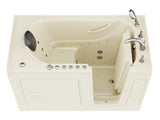 ANZZI Nimbus Series 30 in. L x 59 in. W Dual Jetted Bathtub in Biscuit with Microbubbles Jet