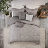 7 Piece Printed Seersucker Comforter Set