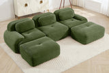 MIA 117'' 3-Seater Sofa with 2 Ottomans