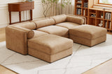 HARMONY 109" 3-Seater Sofa with 2 Ottomans