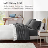 Jersey Knit All Season Sheet Set, Dark Grey