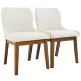 Ellis Dining Chair Set of 2 - Beige Linen
