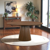 Palamedes Solid Wood Large Round Table in Walnut