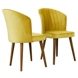 Parsons Dining Chair Set of 2 - Gold Velvet