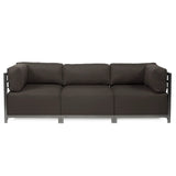 Axis Ottoman Seascape Charcoal Slipcover -Cover Only